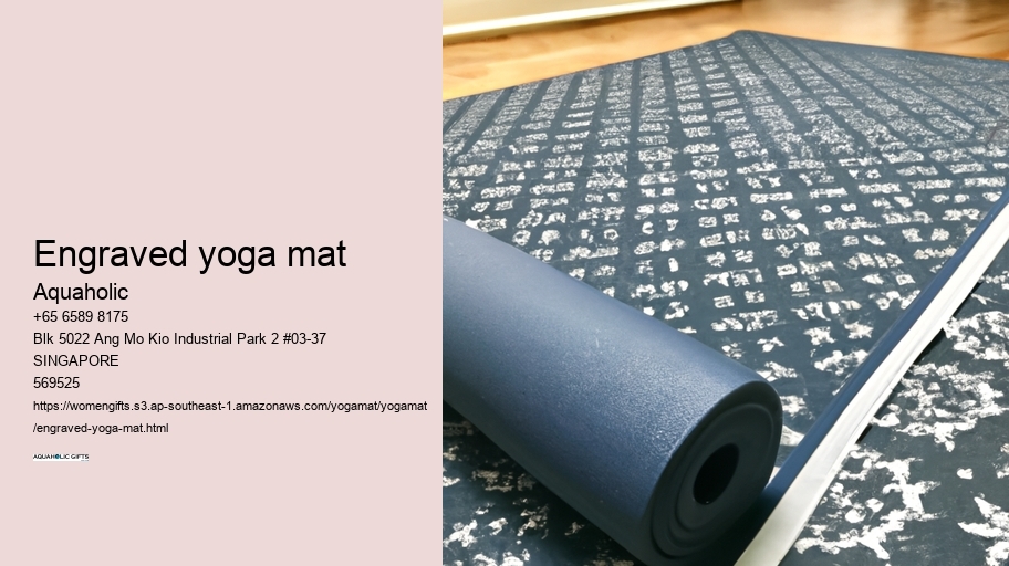 engraved yoga mat